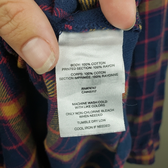 Natural Reflections Womens Flannel Button Up Shirt Size 1X Blue 100% Cotton 2018 - Picture 3 of 8